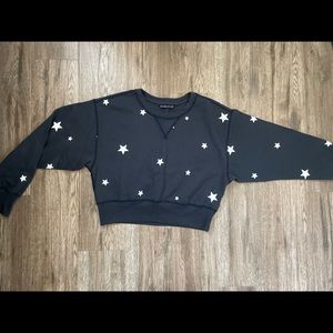 star cropped pullover